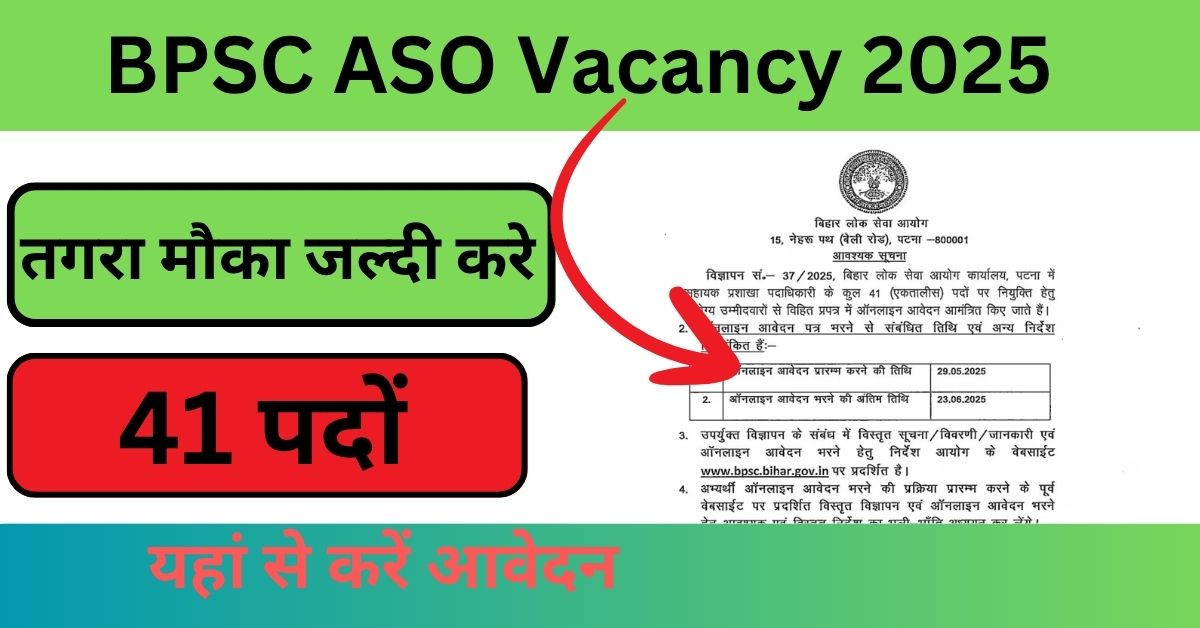 BPSC ASO Vacancy 2025