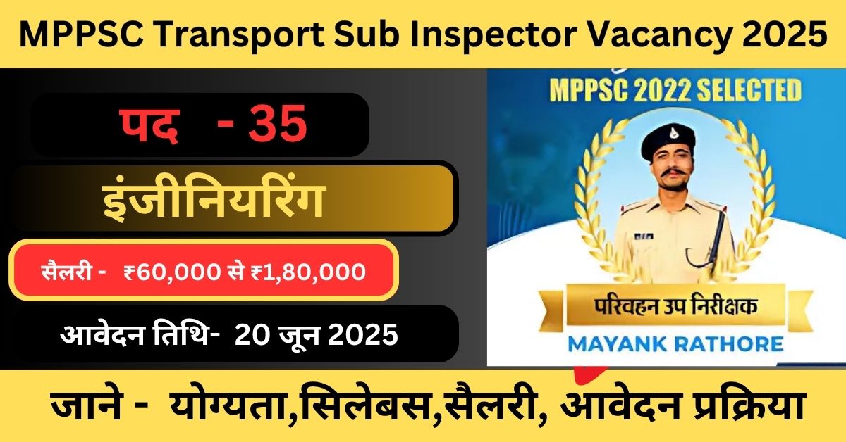 MPPSC Transport Sub Inspector Vacancy 2025
