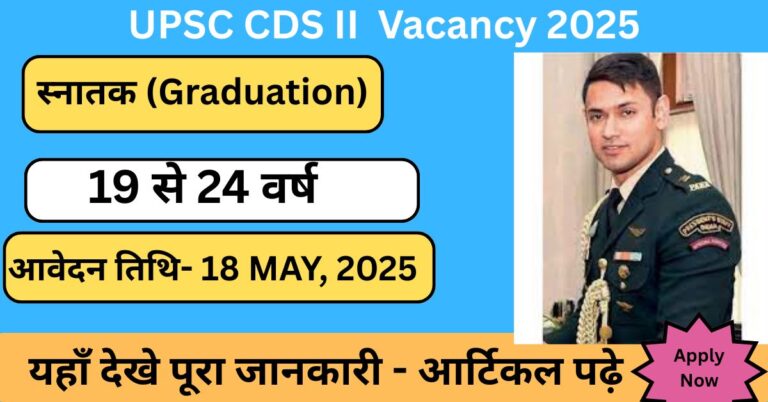 UPSC CDS II Vacancy 2025